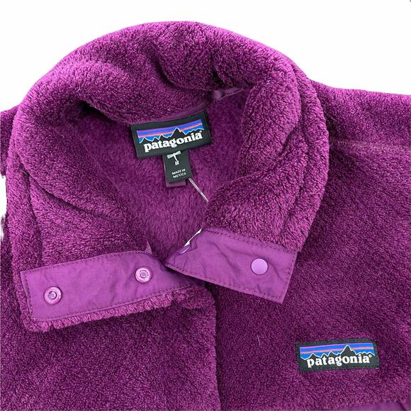 Patagonia Re Tool Snap T Pullover Fleece Top Purple Size M - Picture 6 of 6